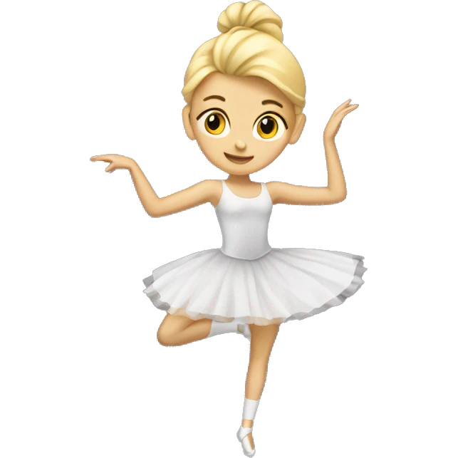 Blonde girl dancing ballett emoji