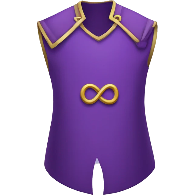 purple tabard with infinity symbol emoji