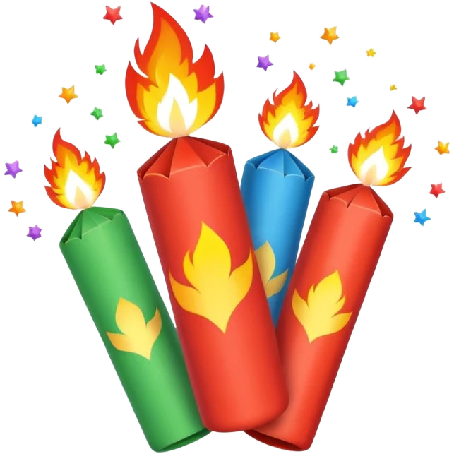 Fire crackers emoji