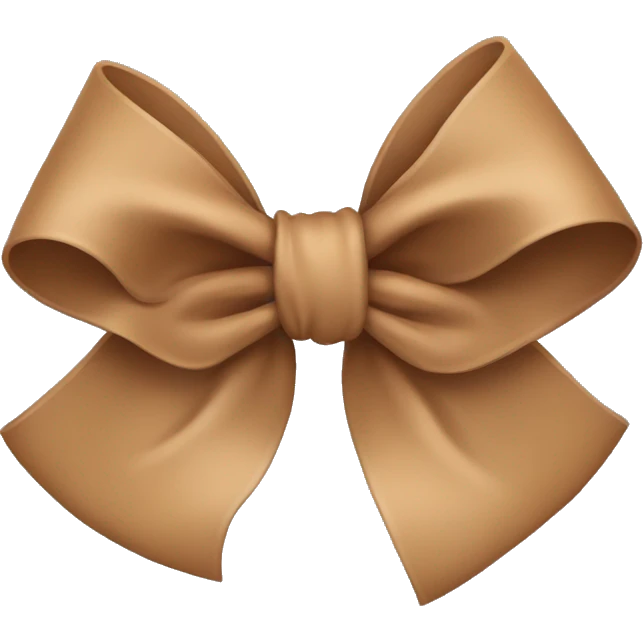 Light Brown bow  emoji