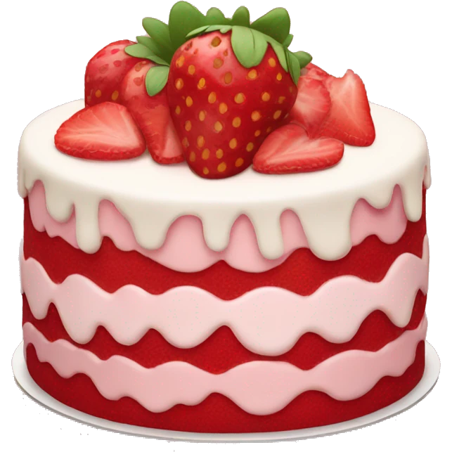 strawberry cake emoji