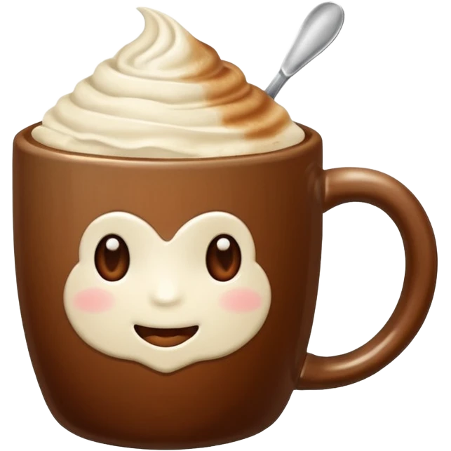 mocca with cream emoji