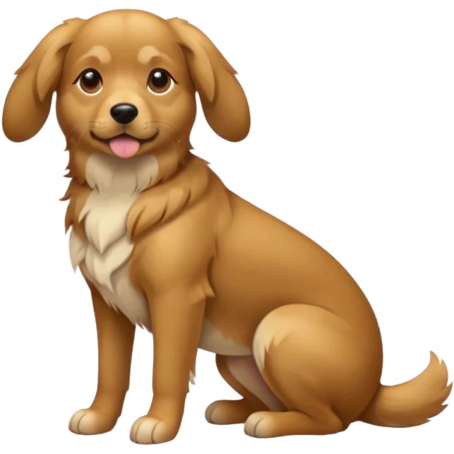 different dog full image sitting emoji
