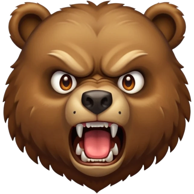 angry bear emoji
