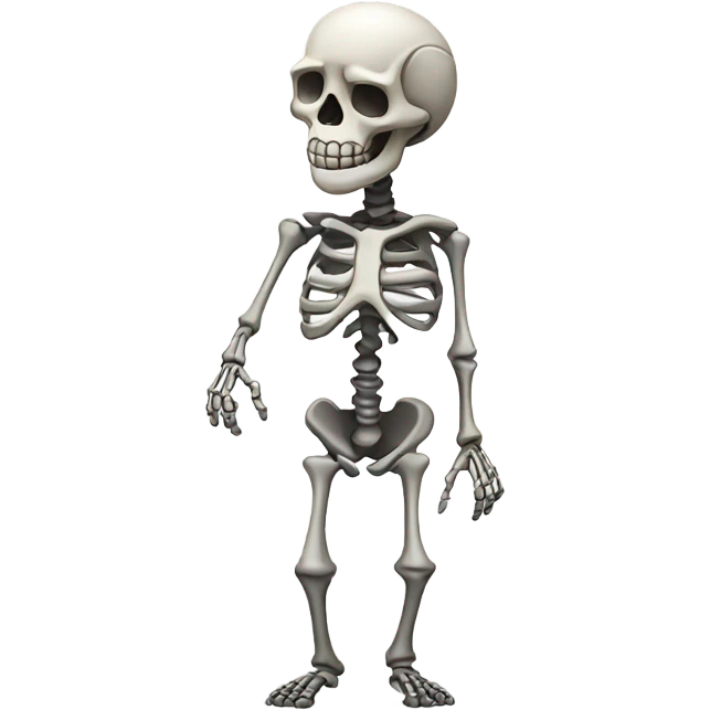 Skeleton shrugging emoji
