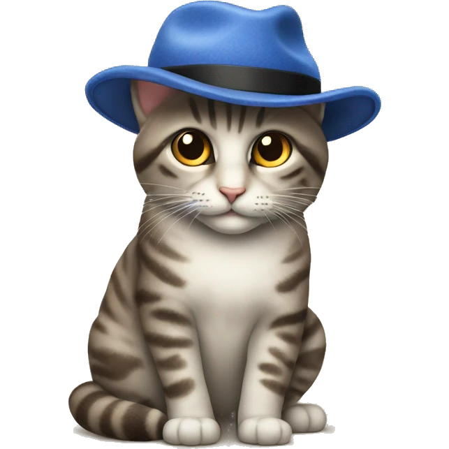 gatto con cappello emoji