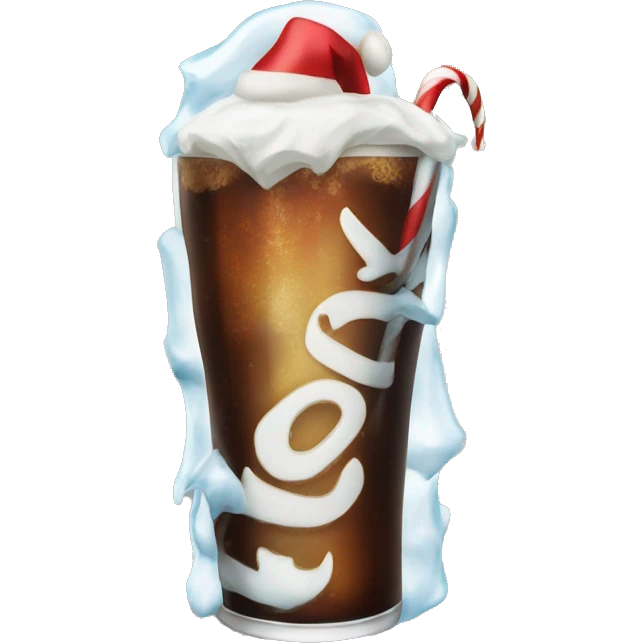 Ice cold Christmas Vanilla Coke  emoji