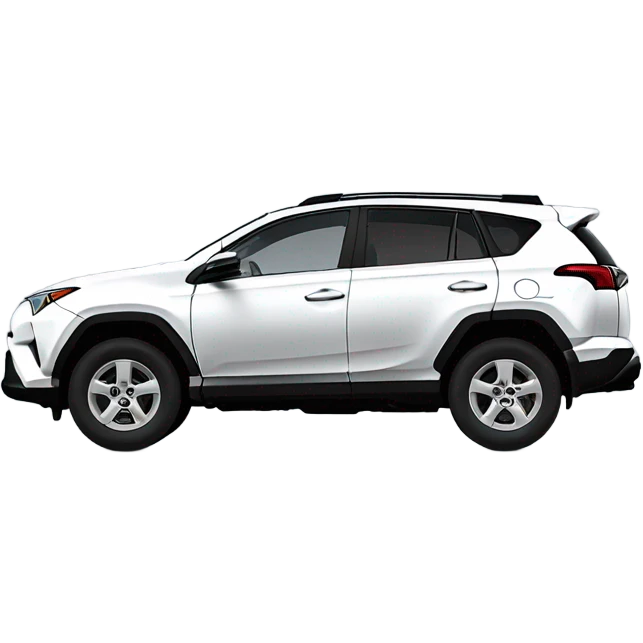 White Toyota RAV4 emoji