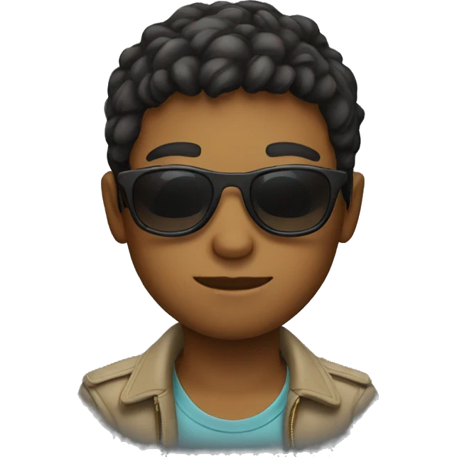 Boy with sunglasses emoji