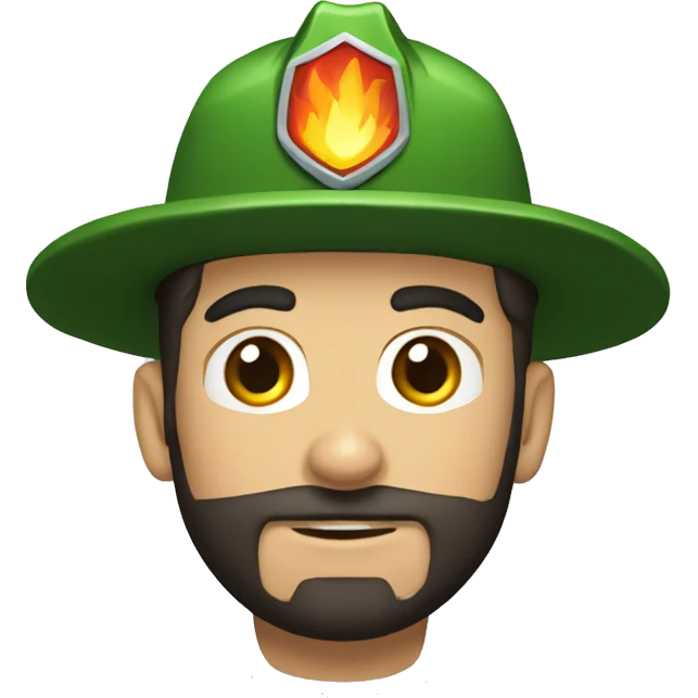 Bombero forestal, bosque  emoji