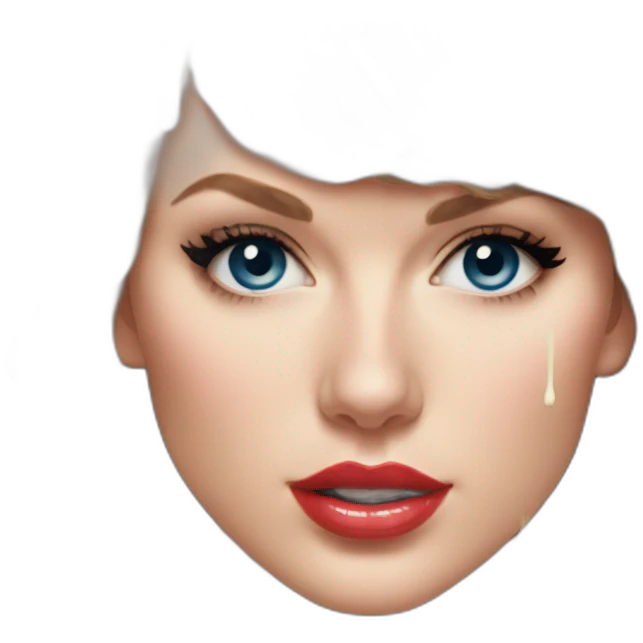taylor-swift-selfie-milk-on-face-dripping emoji