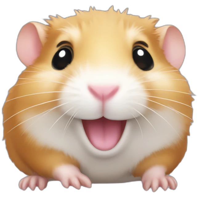 Hamster avec un sourire emoji