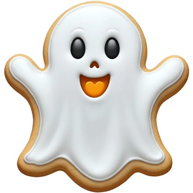 halloween ghost cookie  emoji