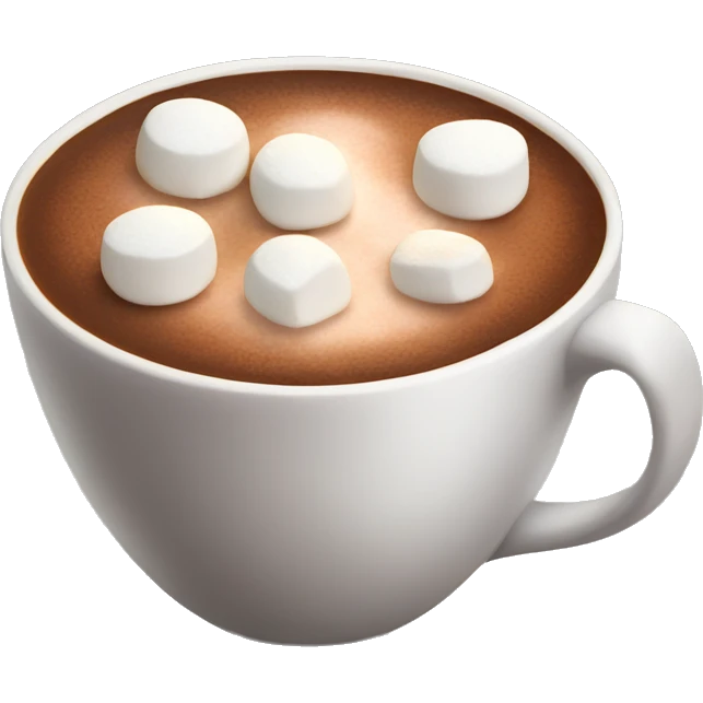 Hot coco with marshmallows  emoji