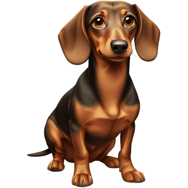 Dachshund dog emoji