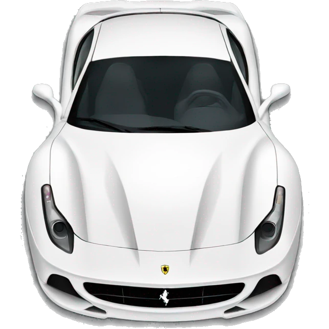 White Ferrari emoji