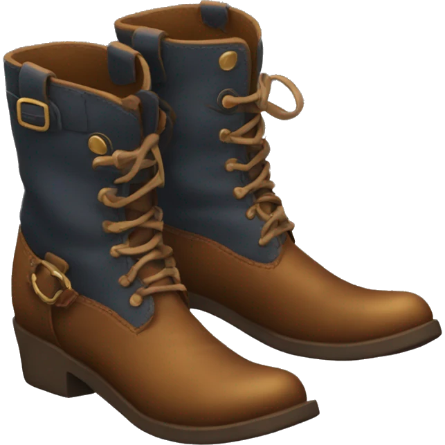 Botas de cuero emoji