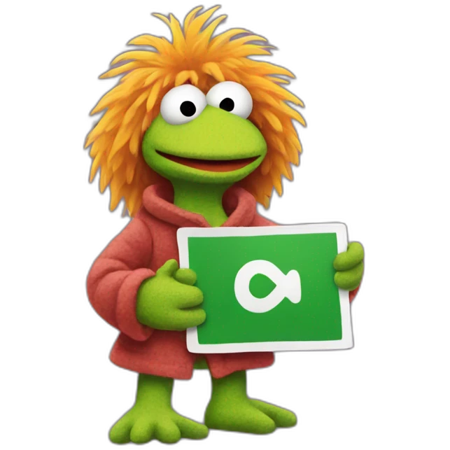 fraggle holding green tick sign emoji