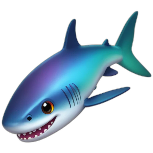 Rainbow Shark emoji