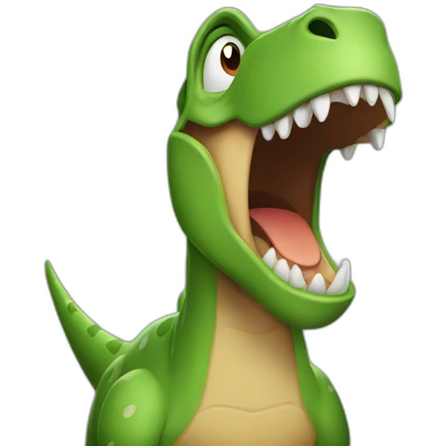 Dinosaur cry emoji