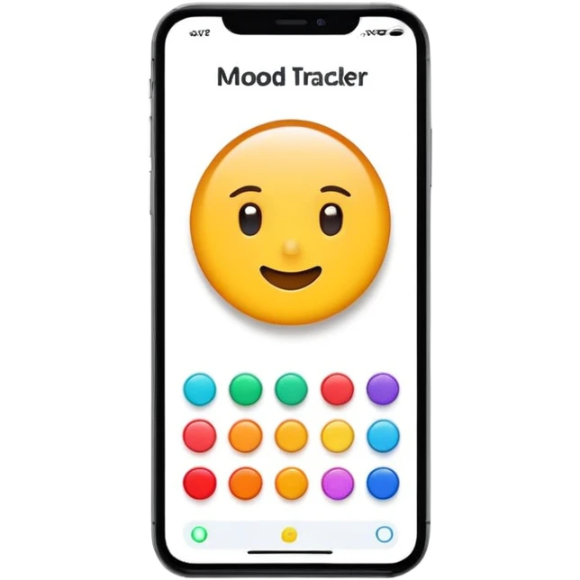 Mood tracker app emoji