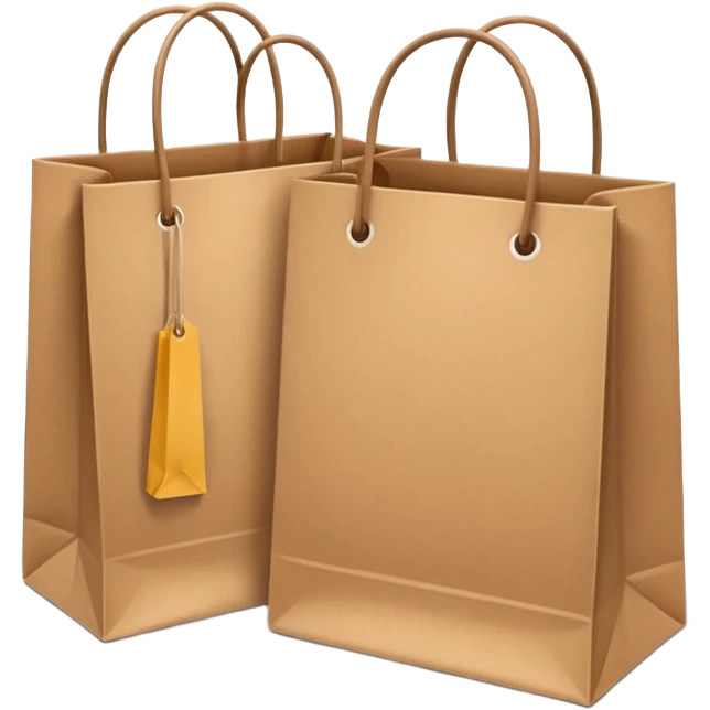 two shopping bags emoji
