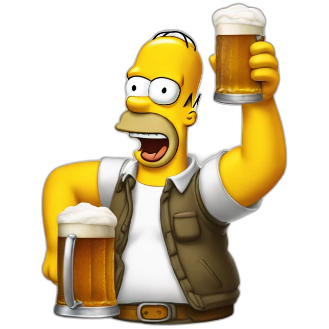 homer simpson beer emoji