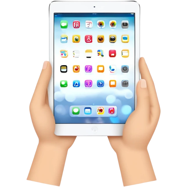ipad in hands emoji
