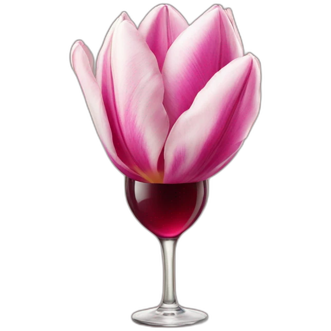 Tulip wine emoji