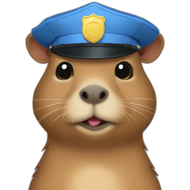 capybara cop emoji