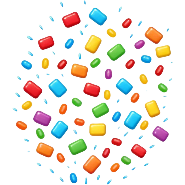 Candy rain emoji