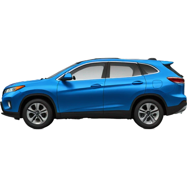 crossover car blue side view emoji