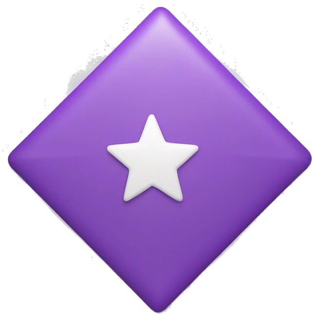 purple square background with one large white star in the middle emoji
