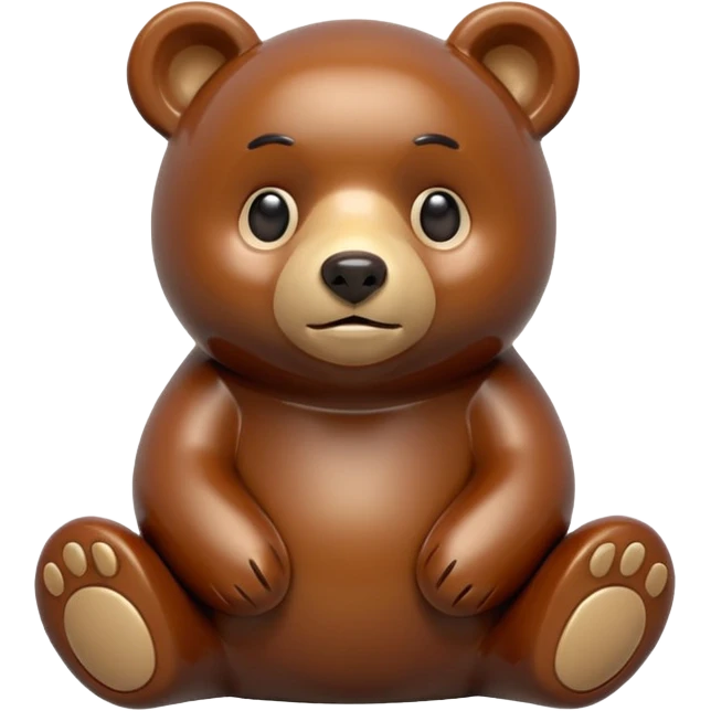 Make a bear figurine emoji