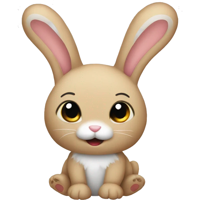 Bunny stuffed animal emoji