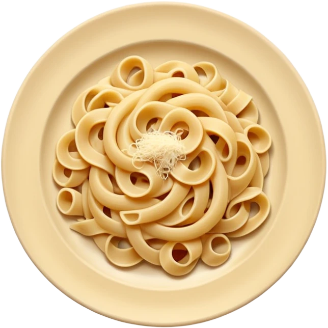 cream Pasta on a plate emoji