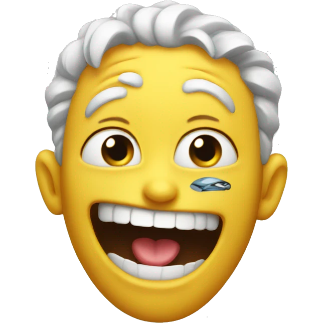 crazy smiley emoji