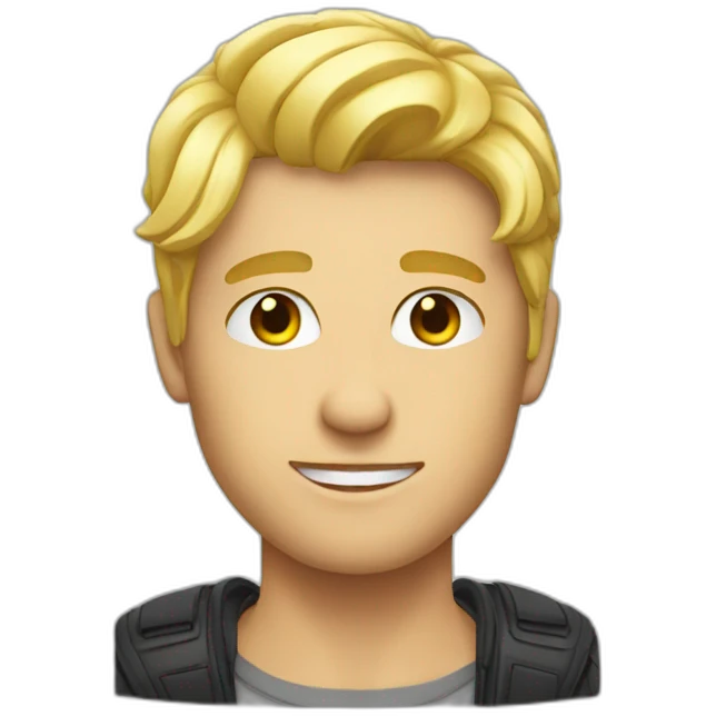 Blonde guy lgbtq emoji