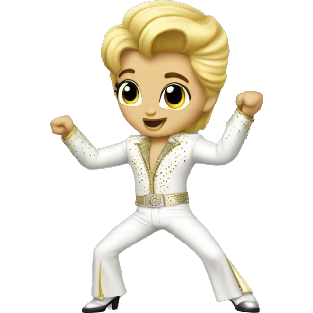blonde elvis dancing emoji