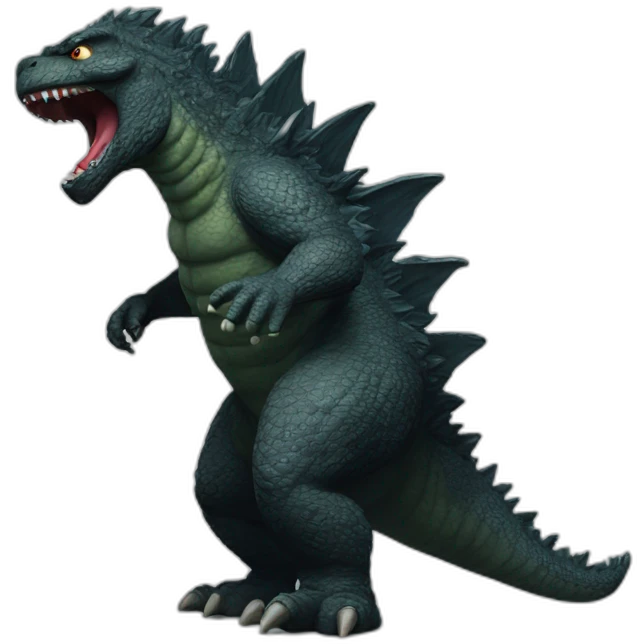 godzilla scared emoji