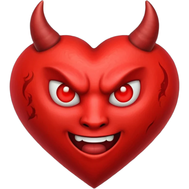 Devil heart emoji