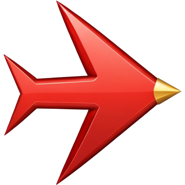 big red arrow emoji