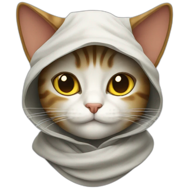 cat jedi flat emoji