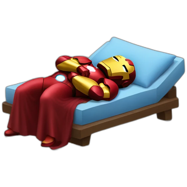 Ironman sleeping emoji