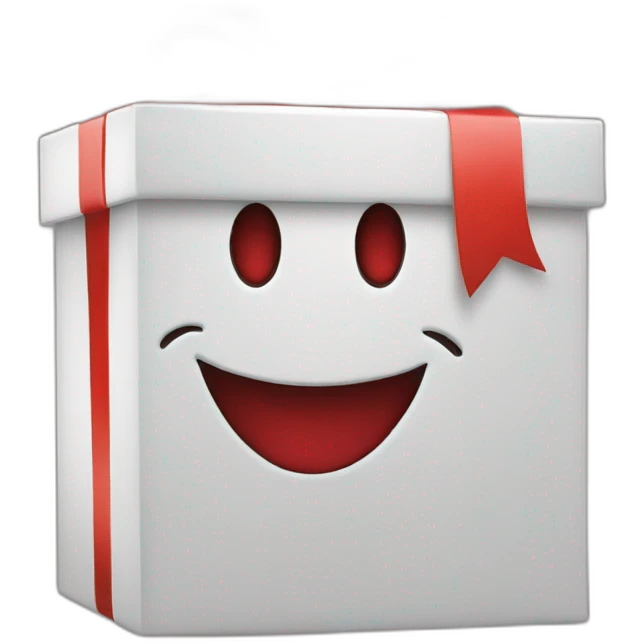 gift box with smile emoji