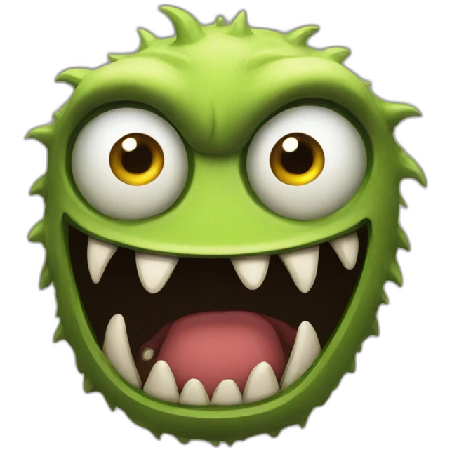 Funny monster emoji