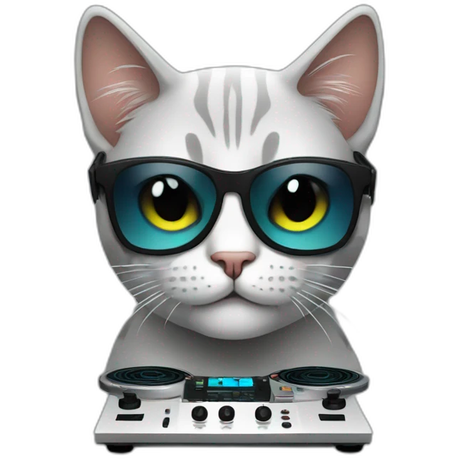 Dj cat emoji