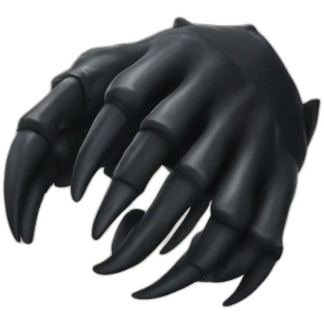 Claw noir emoji