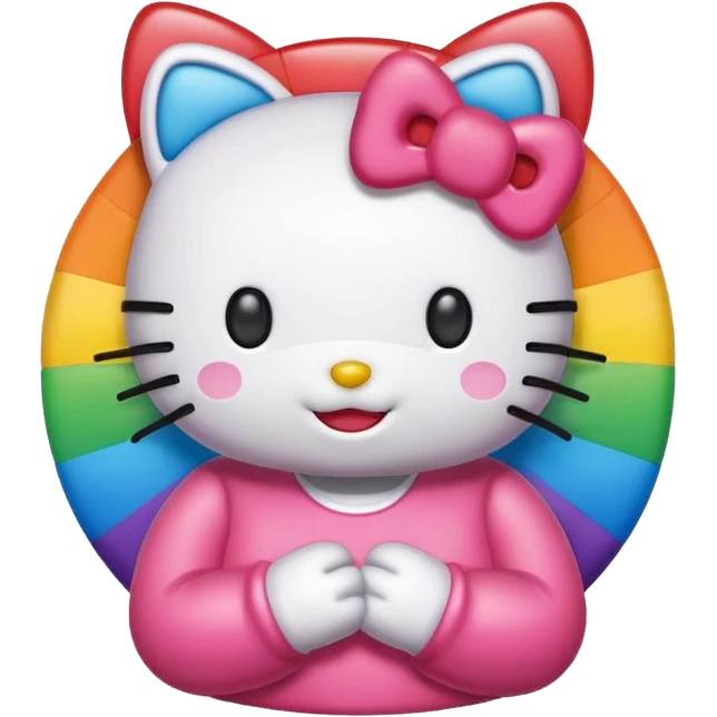 Hello kitty rainbow  emoji