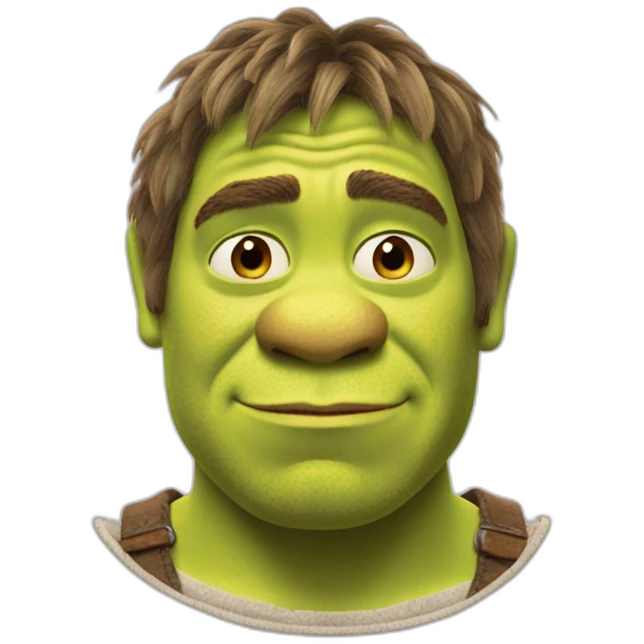 Shrek le vent à sourcil emoji